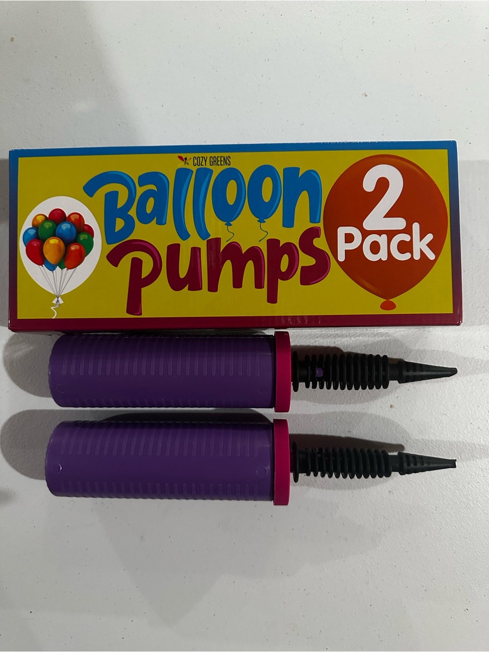 Purple Balloon Pump 2-Pack